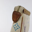 LOUIS VUITTON Multicolor Pochette Accessoires Pouch White M92649 Auth BA2896-8