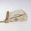 LOUIS VUITTON Multicolor Pochette Accessoires Pouch White M92649 Auth BA2896-4