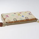 LOUIS VUITTON Multicolor Pochette Accessoires Pouch White M92649 Auth BA2896-5