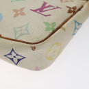 LOUIS VUITTON Multicolor Pochette Accessoires Pouch White M92649 Auth BA2896-7