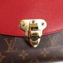 LOUIS VUITTON Monogram Sun Placide Shoulder Bag Red M43713 LV Auth BA2903M-18