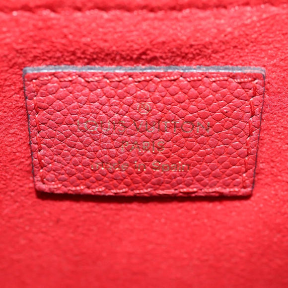 LOUIS VUITTON Monogram Sun Placide Shoulder Bag Red M43713 LV Auth BA2903M