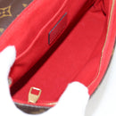 LOUIS VUITTON Monogram Sun Placide Shoulder Bag Red M43713 LV Auth BA2903M-10