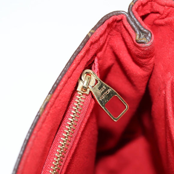 LOUIS VUITTON Monogram Sun Placide Shoulder Bag Red M43713 LV Auth BA2903M