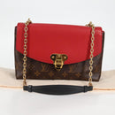 LOUIS VUITTON Monogram Sun Placide Shoulder Bag Red M43713 LV Auth BA2903M-12