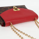 LOUIS VUITTON Monogram Sun Placide Shoulder Bag Red M43713 LV Auth BA2903M-6