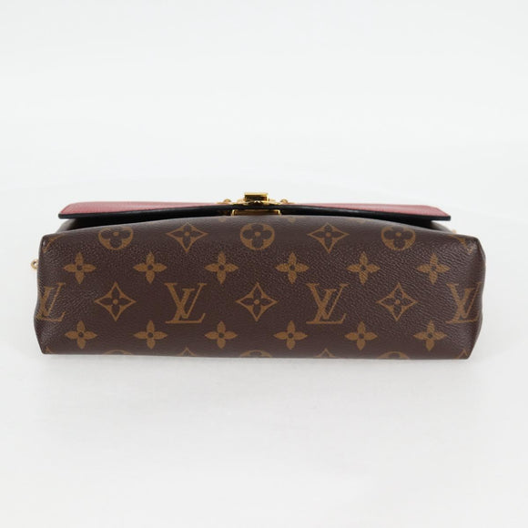 LOUIS VUITTON Monogram Sun Placide Shoulder Bag Red M43713 LV Auth BA2903A