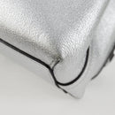 LOUIS VUITTON Chain Very Shoulder Bag Leather Silver M43201 LV Auth BA2904M-16