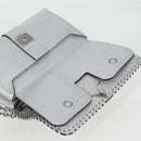 LOUIS VUITTON Chain Very Shoulder Bag Leather Silver M43201 LV Auth BA2904M-18