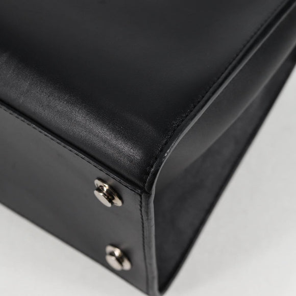 LOUIS VUITTON City Steamer MM Bag Calf leather Black Gray M42435 LV Auth BA2906A