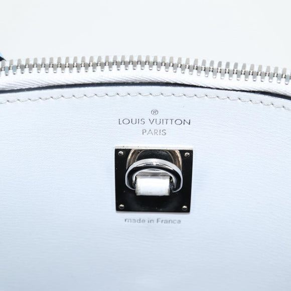 LOUIS VUITTON City Steamer MM Bag Calf leather Black Gray M42435 LV Auth BA2906V