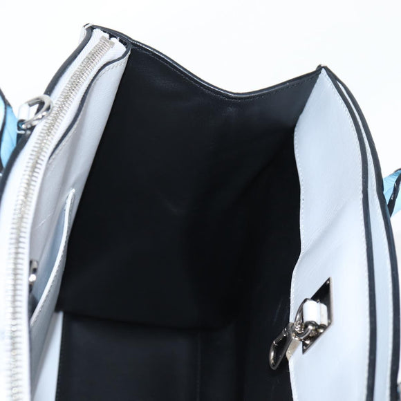 LOUIS VUITTON City Steamer MM Bag Calf leather Black Gray M42435 LV Auth BA2906A