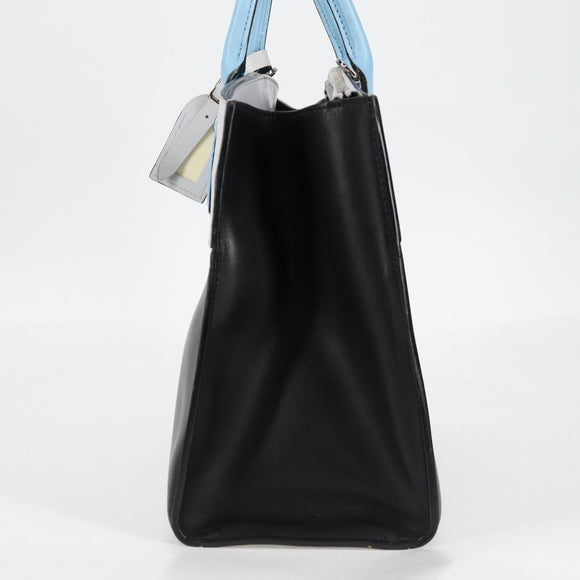 LOUIS VUITTON City Steamer MM Bag Calf leather Black Gray M42435 LV Auth BA2906A