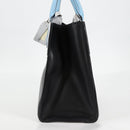 LOUIS VUITTON City Steamer MM Bag Calf leather Black Gray M42435 LV Auth BA2906V-3