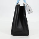 LOUIS VUITTON City Steamer MM Bag Calf leather Black Gray M42435 LV Auth BA2906V-4
