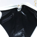 BALLY Chain Shoulder Bag Leather White Gold Auth BA2907-18