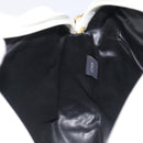 BALLY Chain Shoulder Bag Leather White Gold Auth BA2907-19