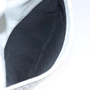 BALLY Chain Shoulder Bag Leather White Gold Auth BA2907-21