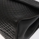 BALLY Hand Bag Leather Black Gold Auth BA2909-10