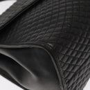 BALLY Hand Bag Leather Black Gold Auth BA2909-11