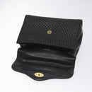 BALLY Hand Bag Leather Black Gold Auth BA2909-15