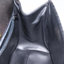 BALLY Hand Bag Leather Black Gold Auth BA2909-18