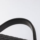 BALLY Hand Bag Leather Black Gold Auth BA2909-8