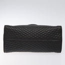 BALLY Hand Bag Leather Black Gold Auth BA2909-9