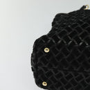 BALLY Tote Bag Leather Black Gold Auth BA2910-10