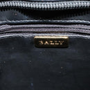 BALLY Tote Bag Leather Black Gold Auth BA2910-15