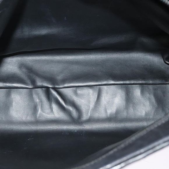 BALLY Tote Bag Leather Black Gold Auth BA2910