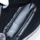 BALLY Hand Bag Leather Gray Gold Auth BA2912-12