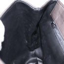 BALLY Hand Bag Leather Gray Gold Auth BA2912-19