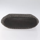 BALLY Hand Bag Leather Gray Gold Auth BA2912-5