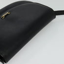 BALLY Shoulder Bag Leather Black Gold Auth BA2914-6