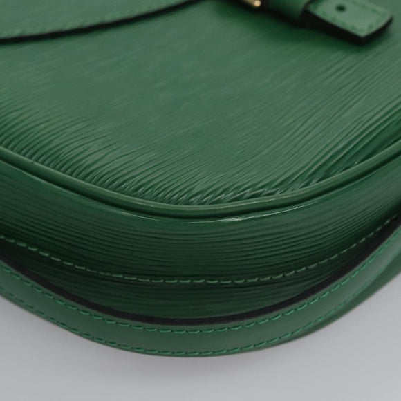 LOUIS VUITTON Epi Jeune Fille MM Shoulder Bag Green M52154 LV Auth BA292V