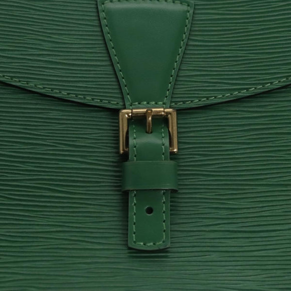 LOUIS VUITTON Epi Jeune Fille MM Shoulder Bag Green M52154 LV Auth BA292V