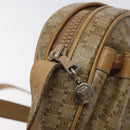 CELINE Macadam Canvas Shoulder Bag PVC Beige Gold Auth BA2920-10