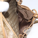 CELINE Macadam Canvas Shoulder Bag PVC Beige Gold Auth BA2920-21