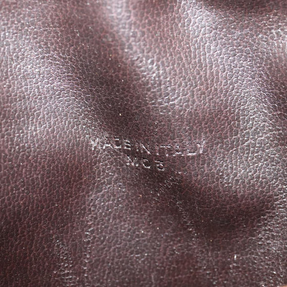 CELINE Macadam Canvas Shoulder Bag PVC Beige Gold Auth BA2920