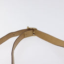 CELINE Macadam Canvas Shoulder Bag PVC Beige Gold Auth BA2920-8