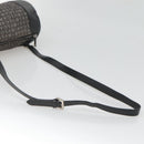 BVLGARI Logo Mania Shoulder Bag Canvas Black Silver Auth BA2924-7