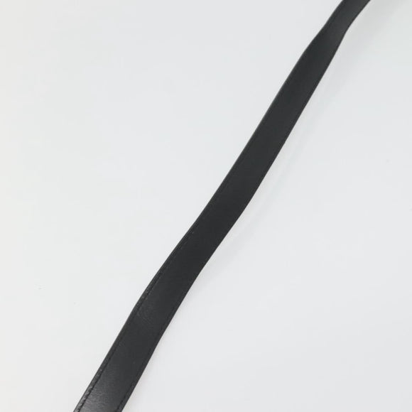 BVLGARI Logo Mania Shoulder Bag Canvas Black Silver Auth BA2924