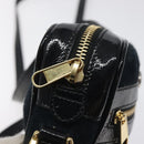 GUCCI Ofdea Sherry Line Shoulder Bag Suede Navy Gold 517350 Auth BA2925-10