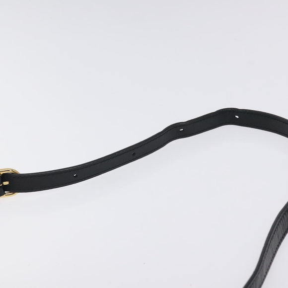 GUCCI Ofdea Sherry Line Shoulder Bag Suede Navy Gold 517350 Auth BA2925