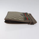 GUCCI GG Supreme Web Sherry Line Clutch Bag PVC Beige Gold 597619 Auth BA2927-4