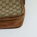 GUCCI GG Canvas Shoulder Bag Beige Gold 257024 Auth BA2928-14
