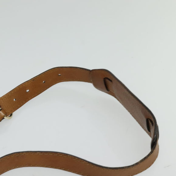 GUCCI GG Canvas Shoulder Bag Beige Gold 257024 Auth BA2928