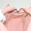 CHANEL Hand Bag Canvas Leather 2way Pink Silver CC Auth BA2930-20