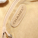 CHANEL COCO Mark Backpack Lamb Skin Beige Silver CC Auth BA2935-16